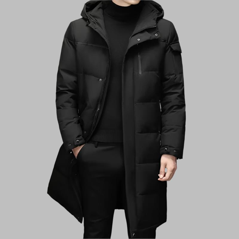 New Winter White Duck down Jackets Men Hooded Long Winter Coat Men Thick Warm Fashion down Coat Mens Brand Parka plus Size 5XL