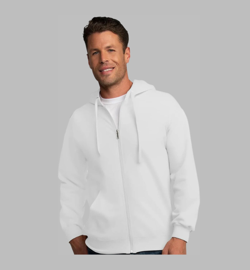 Men'S Eversoft Fleece Hoodies, Full Zip Hooded Sweatshirt