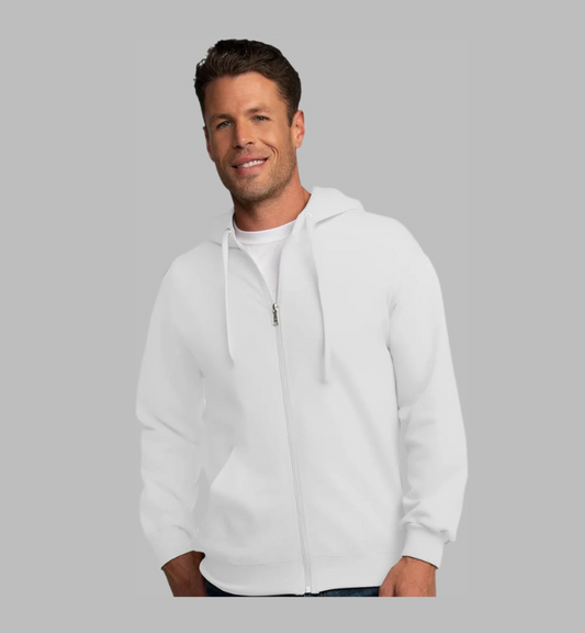 Men'S Eversoft Fleece Hoodies, Full Zip Hooded Sweatshirt